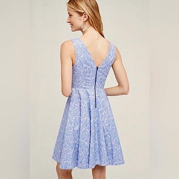 ANTHROPOLOGIE - Maeve Jacquard Claribel Dress - Picture 3 of 10